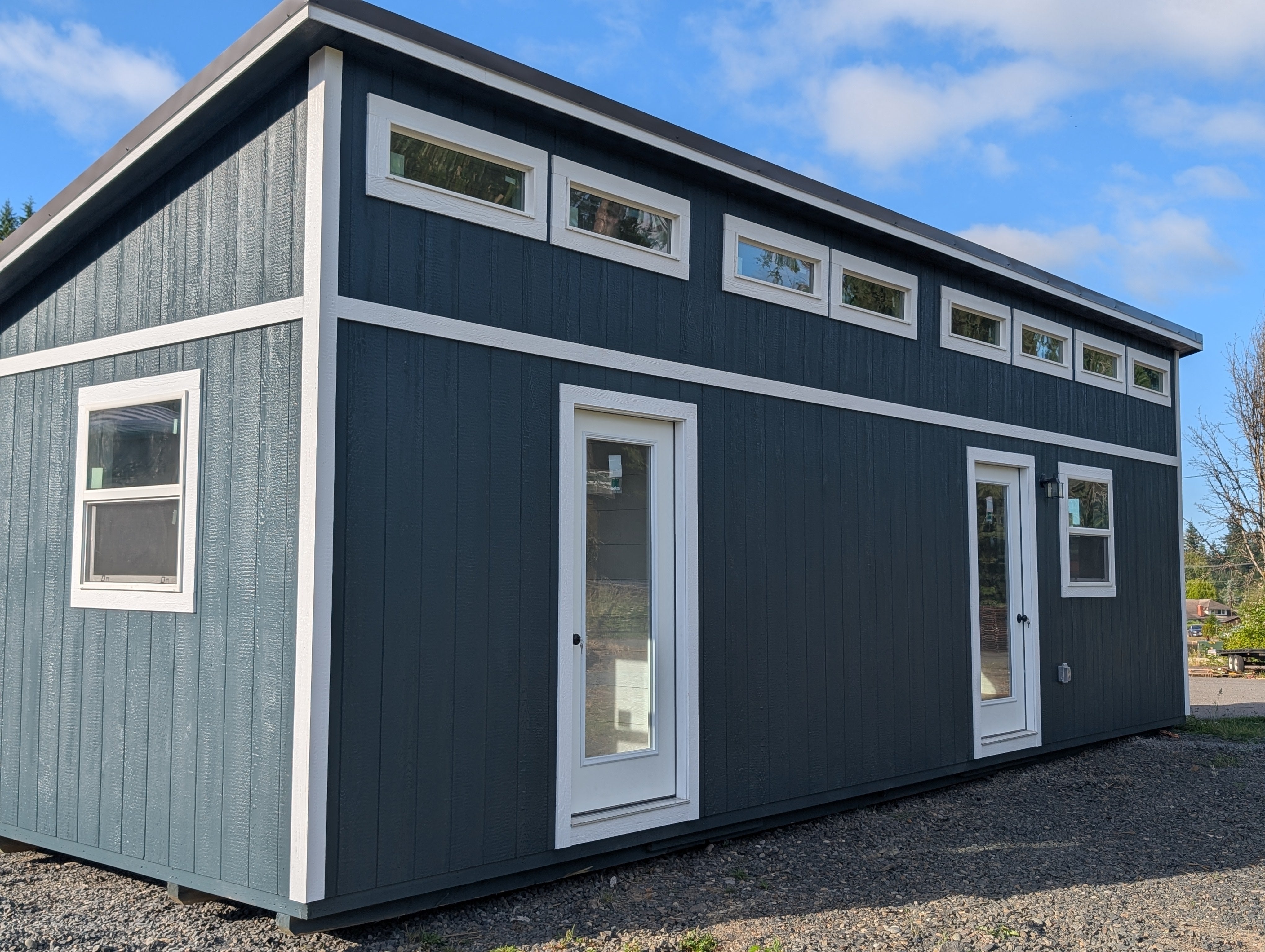 Tiny Home One Slope Style two door