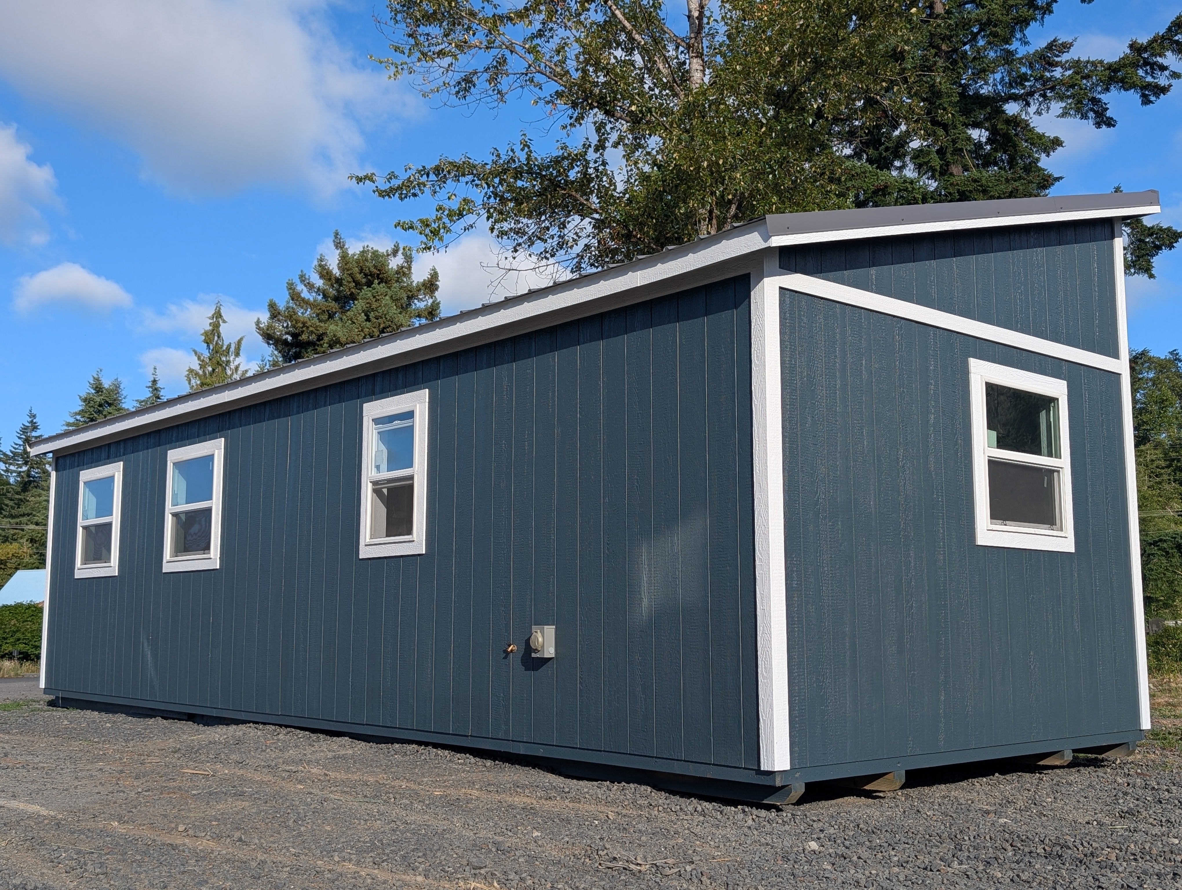 Tiny Home One Slope Style two door