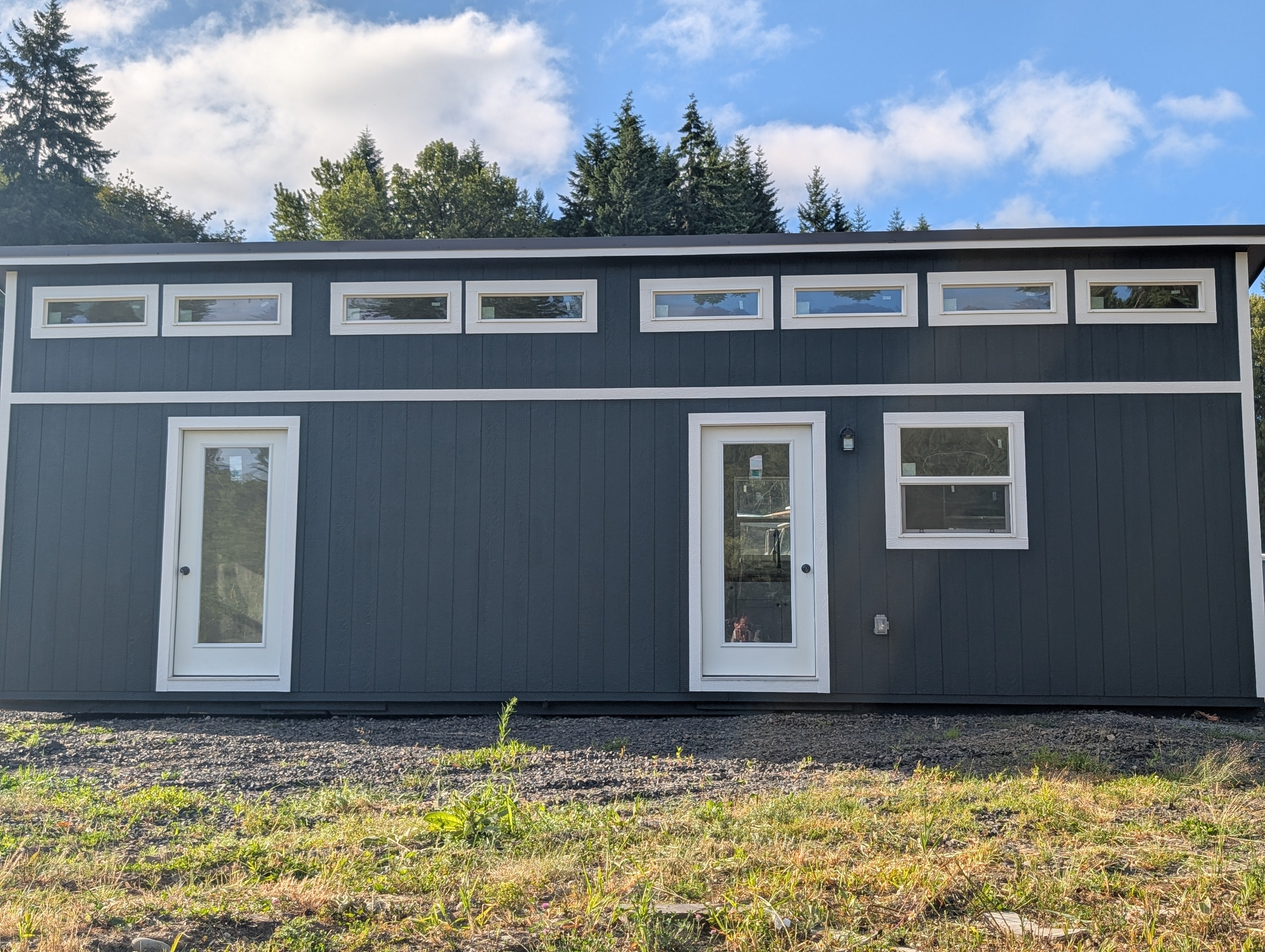 Tiny Home One Slope Style two door