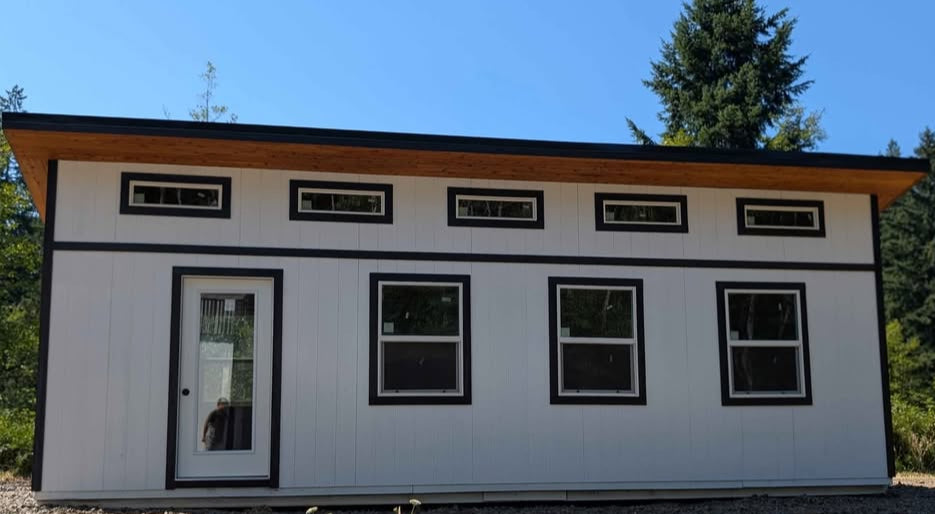 Tiny Home One Slope Style Single Door